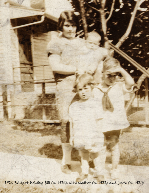 Bridget with her 3 sons, 1925