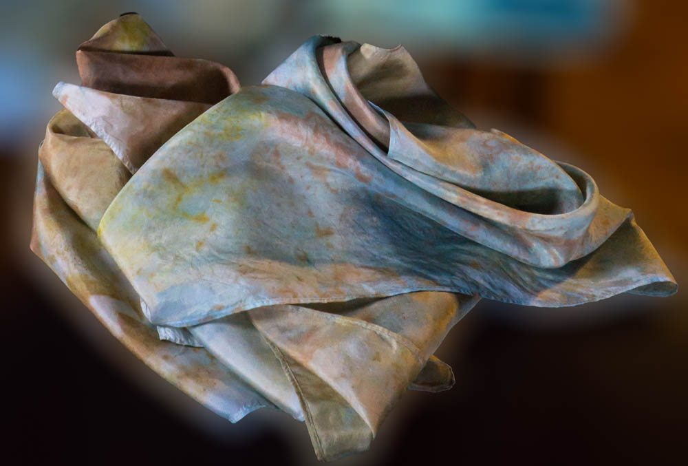 hand-dyed silk