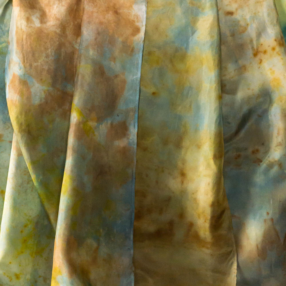 hand-dyed silk