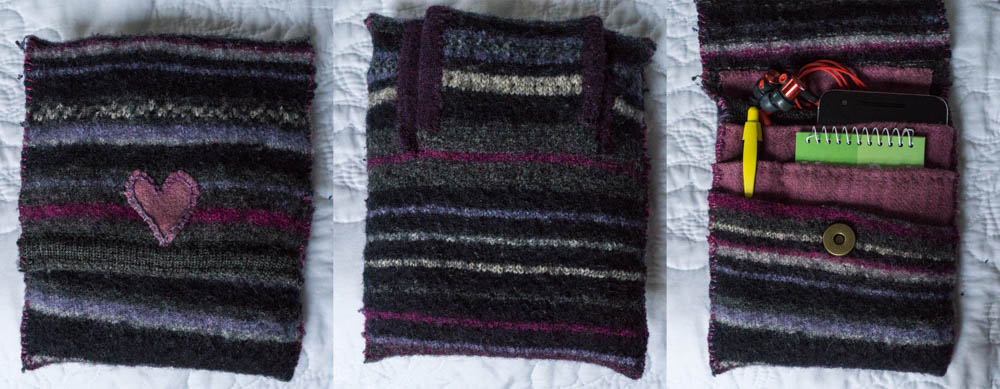 wool belt pouch