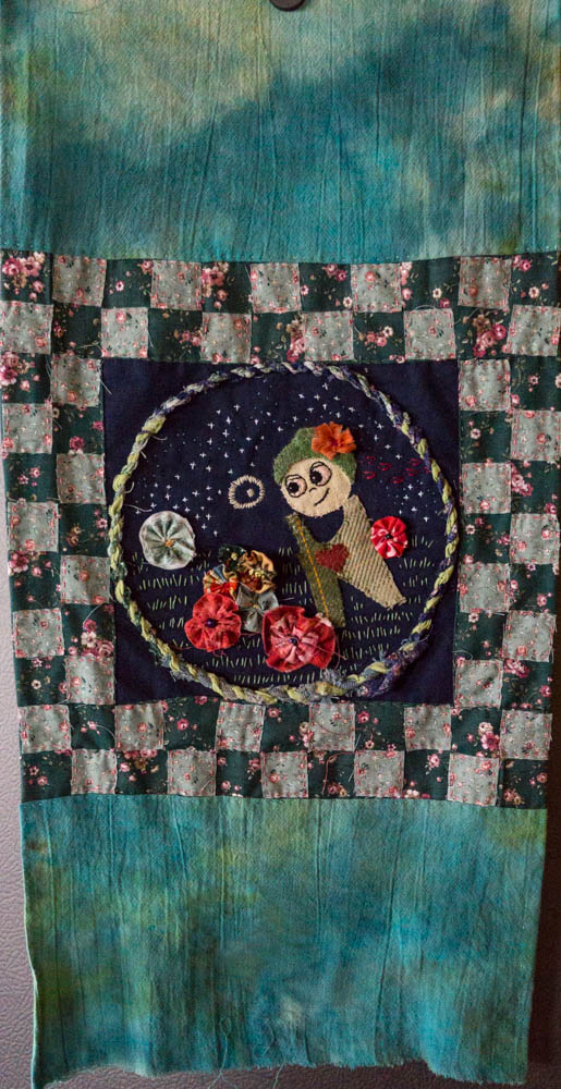 Banner -- ribbon embroidery and applique