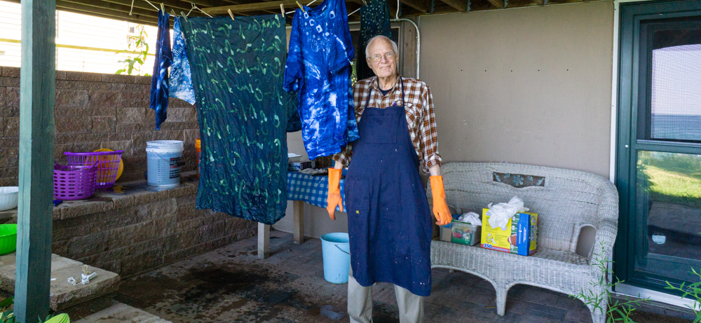 Jim and the indigo dye projects