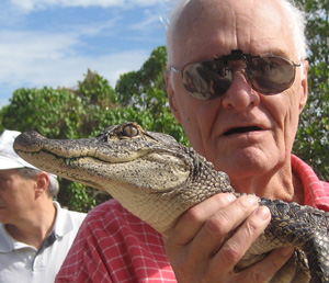 Jim and alligator