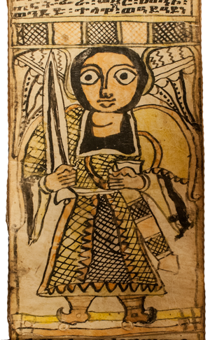 a guardian angel from the Ethiopian ge'ez scroll