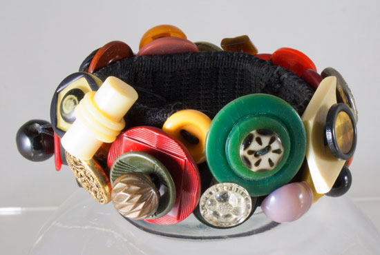 bracelet of vintage buttons