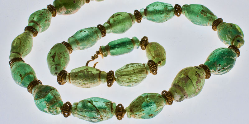 Roman glass beads