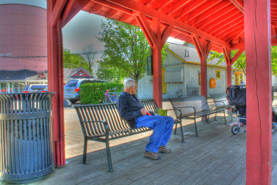 HDR photo: Jim at Pittsford Canal