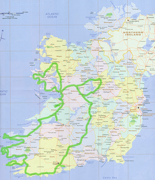 Ireland 2007 Route