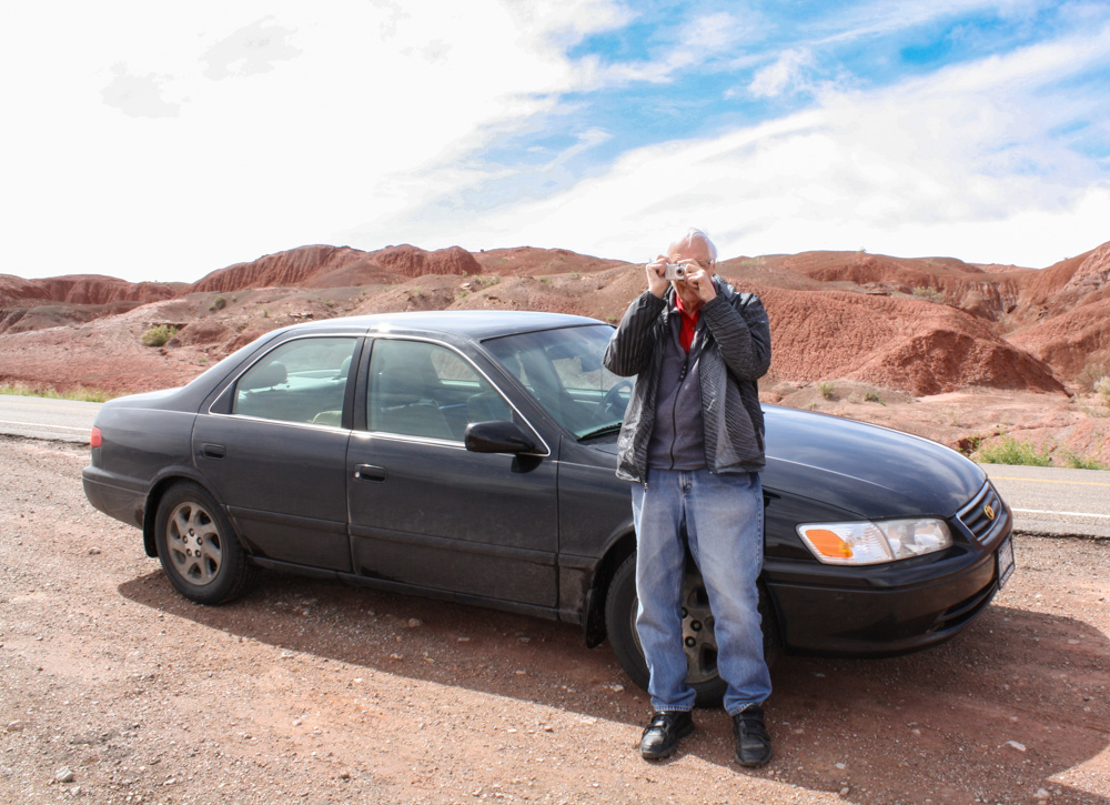 stopping by the side of the road for photos