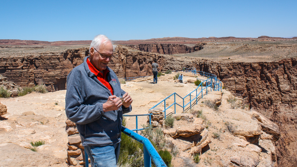Jim at Little Colorado River Gorge, AZ, 2010